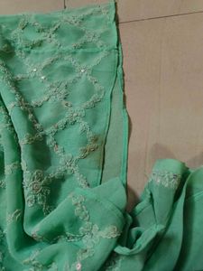 Chikankari sequin sheer short Kurti