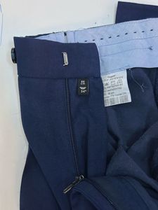 park avenue Men's Navy Blue Tailored Trousers