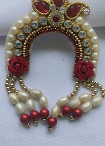 chandrika and mala for small God idol. diety ornam