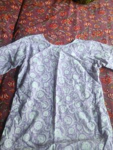 Lilac Paisley Print Kurta