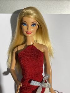Barbie Doll Red Top &amp; Cream Pants Outfit
