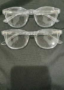 Clear Frame Fashion Glasses - Set of 2