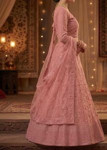 elegant wedding pink lehnga choli