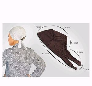 Sedra Women's Cotton Solid Underscarf Peach  Cap H