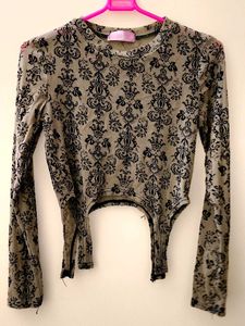 Unique Pattern Long Sleeve Top