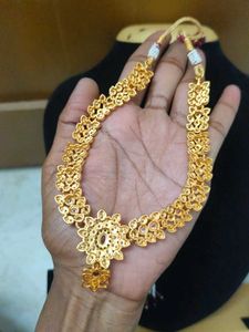 white stone necklace set