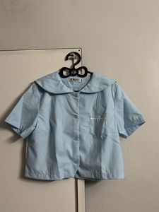 Cute Baby Blue Collared Shirt