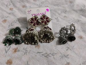 Elegant Jhumka Earrings Set