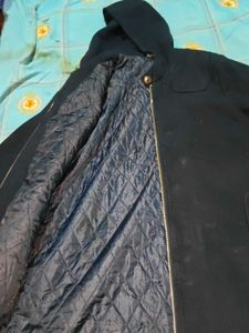 Classic Navy Hooded Coat