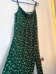 Green Floral Maxi Dress