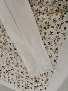 White Ruched Crop Top