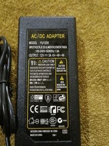 YU1205 AC/DC ADAPTER 100-240 OUTPUT 12V
