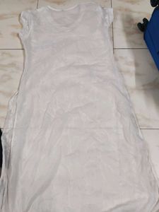Elegant White Embroidered Ethnic Gown