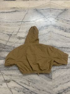 Stylish Cropped Hooded Jacket