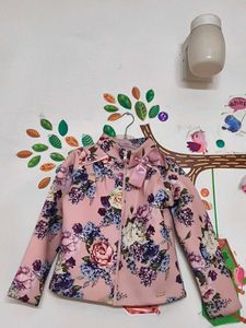 Floral Print Girls Jacket