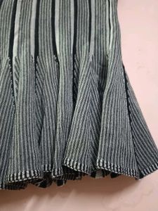 Striped Knit Mini Skirt