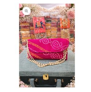 Red Embroidered Potli Bag
