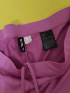 Stylish Ruched Pink Pants