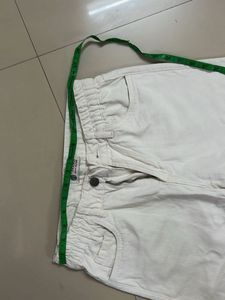 Off White Wide Leg Jeans