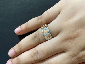 LV STONE STUDDED RING Antitarnish