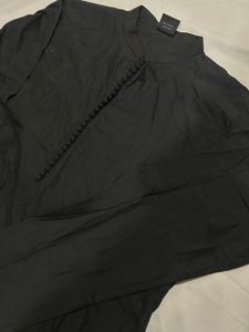 Elegant Black Mandarin Collar kurta