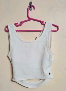 Chic White Cropped Tank Top