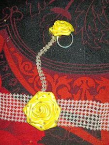 pack of 6,Haldi Yellow Floral Hair Accessory Set