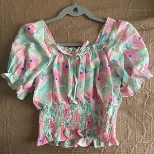 Coquette Floral Top