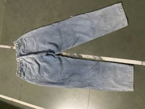 Distressed Light Wash Mom Jeans