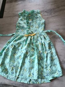 Cute Floral Print Cotton Dresses 3