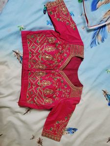 Elegant Pink Embroidered Lehenga Skirt