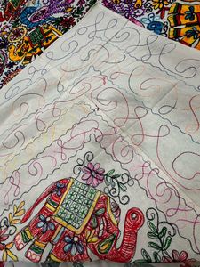 Full Embroidered Bedcover / Bedsheet