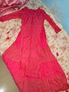 Vibrant Pink Embroidered Kurta🩷