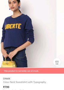 Crew Neck Sweatshirt With Typography