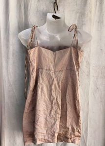 Satin Ruched Mini Dress