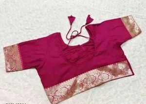 kathan banarasi Silk Saree with stiched blouse