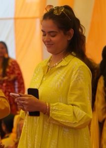 Vibrant Yellow Tiered Kurta