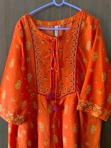 Orange Colour Amydus Maxi Dress Size 4