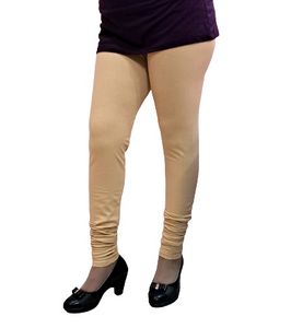 Cotton Leggings V - Cut (With Mayani) Cream colour