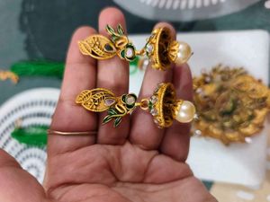 Exquisite Peacock Design Necklace Set
