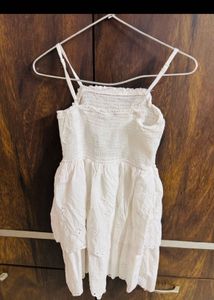 white dress eyelet