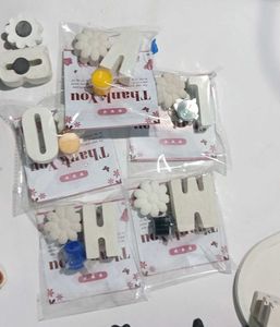 Letter &amp; Flower fridge magnets( set of 5)