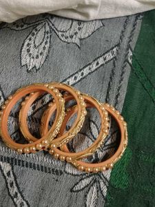 Set of 4 Beaded Bangles