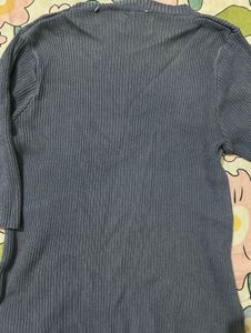 Ribbed Blue Top