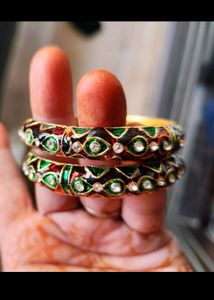 Bracelet and Minakari Bangle