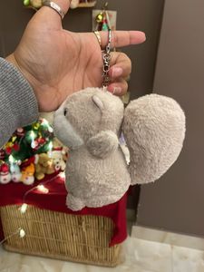 Cute Hamster Plush Keychain
