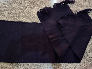 Dark Purple muffler with Fringes