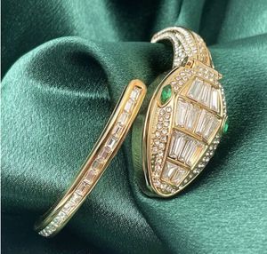 Sparkling Snake Bangle Bracelet