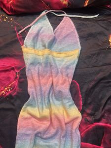 Pastel Rainbow Bodycon Dress