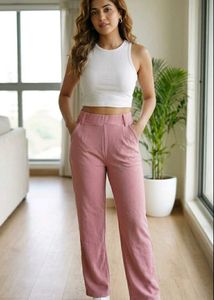 Pink Wide Leg Trousers🌷